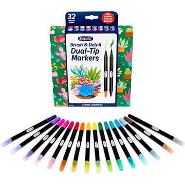 Crayola Brush Pen,Assorted Color,16