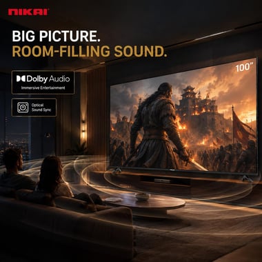 Nikai 100" Smart Tv,Uhd Led,60 Hz,Black,Nik100meu4stn