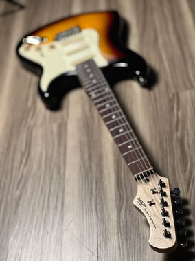 Unistar Sest200-Sb-Kit Electric Guitar Beginner,Right-Handed,6,Adults,Brown