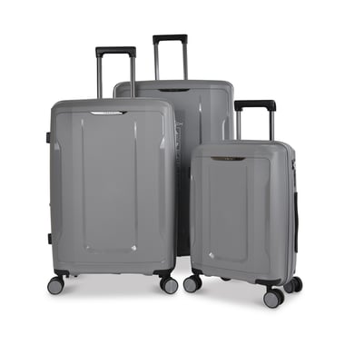 Track Luggage Set Of 3 (20"/24"/28"),3 Pieces,Grey