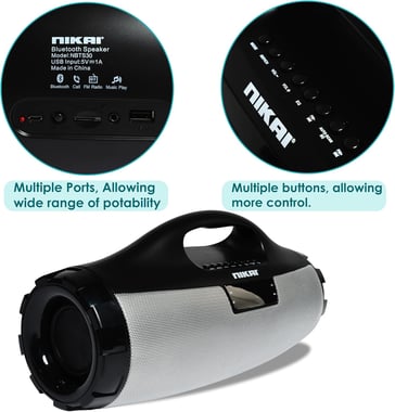 Nikai Wireless Speaker,As Per Usage,Black