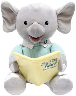 Cuddle Barn Interactive Plush Toy ,3 Years And Above,Silver