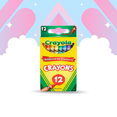 Crayola Wax Crayon,Assorted Color,12