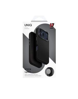 يونيك iPhone 17 Pro,غطاء خلفي للهاتف الذكي مع ماغ سيف,أسود