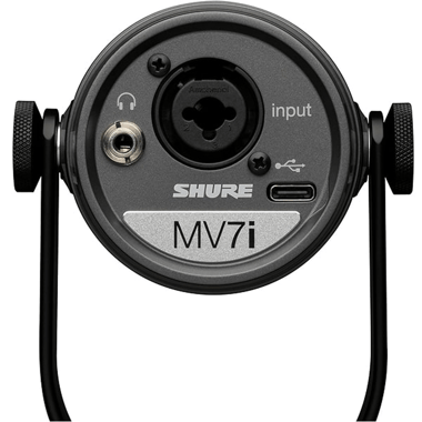 شور MV7i,USB-C / XLR,ميكروفون ديناميكي,أسود