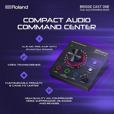 Roland Dj Mixer 4 Channels ,Black