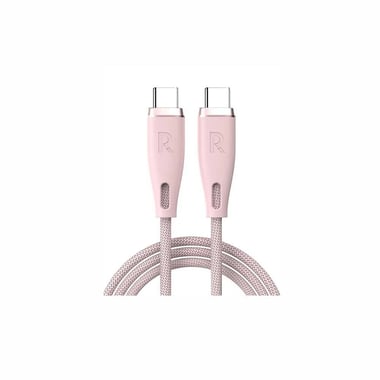 Ravpower Rp-Cb1037 Ravpower Rp-Cb1037 Nylon Braided C-C Cable 60w 1.2m Pink Sync & Charge Cable,1.2 Cm,Pink