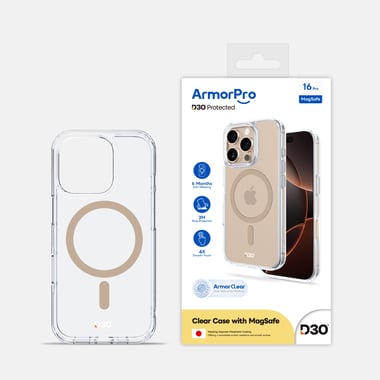 Armorpro Iphone 16 Pro Back Cover Mobile Case With Magsafe,Clear