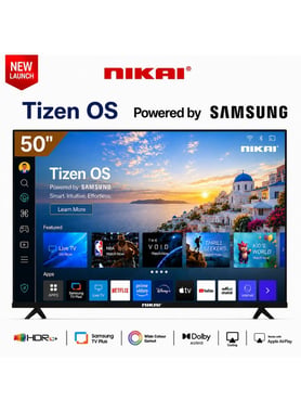 Nikai 50" Smart Tv,4k Led,60 Hz,Black,50qtzn4ksled
