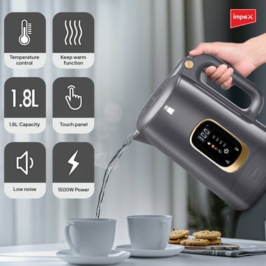امبيكس غلابة كهربائية السعة: لتر 1.8, 1500 واط,أسود