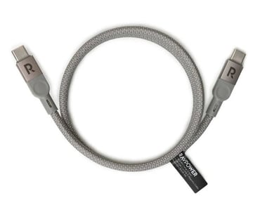 Ravpower Ravpower 100w Magnetic Nylon Braided C-C Cable 1.2m Sync & Charge Cable,1.2 Cm,Grey