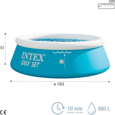 انتيكس مسبح حلقي 183.00 سم×183.00 سم×51.00 سم,شخصان,ازرق