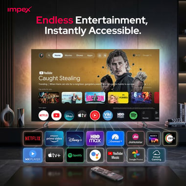 Impex 100" Smart Tv,4k Qled,144 Hz,Black,100qlc2r120