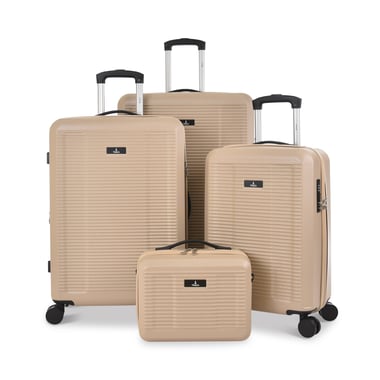 Track Luggage Set Of 4 (16"/20"/24"/28"),4 Pieces,Gold