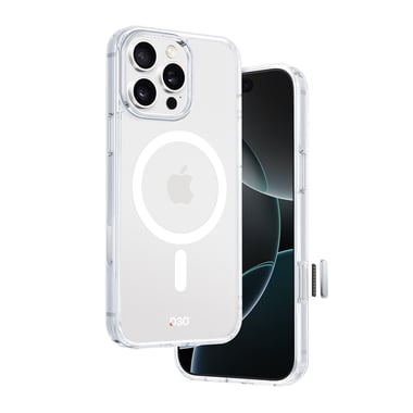 آرمربرو iPhone 16 Pro,غطاء خلفي للهاتف الذكي مع ماغ سيف,شفاف