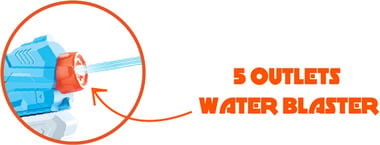 Hip Shot Water Gun,8 Years And Above,Multicolor
