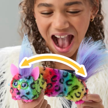 Furby Clip-On Plush Toy ,6 Years And Above,Multicolor