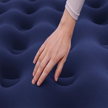 بيست واي سرير هوائي قابل للنفخ 203 سم×152 سم×22 سم,شخصان,ازرق