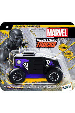 Marvel Diecast Pull-Back Model Monster Truck,3 Years And Above,Multicolor
