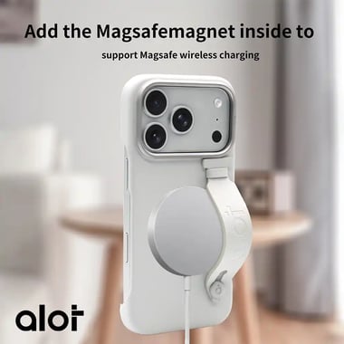 Alot Iphone 17 Pro Back Cover Mobile Case,Silver