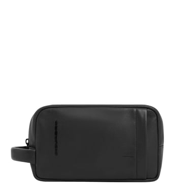 Piquadro Toiletry Case,Zipper Closure,Black