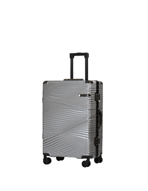 Track Luggage Set Of 3 (20"/24"/28"),3 Pieces,Silver