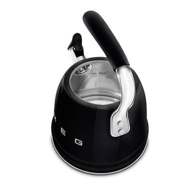 Smeg Whistling Kettle 2.3 L,,Black