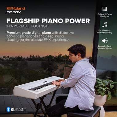 Roland 88 Keys Digital Piano,Professional,Adults,White