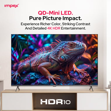 Impex 65" Smart Tv,4k Qd Mini-Led,144 Hz,Black,65 Inch 4k Ultra Hd Qd Mini Led Google Smart Tv