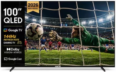 Nikai 100" Smart Tv,4k Qled,144 Hz,Black,100nikgoogle-144
