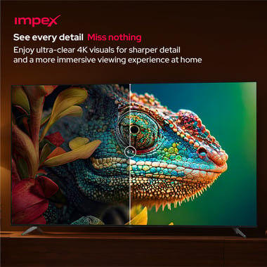 امبيكس 100 بوصة تلفزيون ذكي,دقة 4 كيه كيو ليد,144 هرتز VRR/240 هرتز DLG,اسود,Impex Fiesta 100" SMART QLED TV