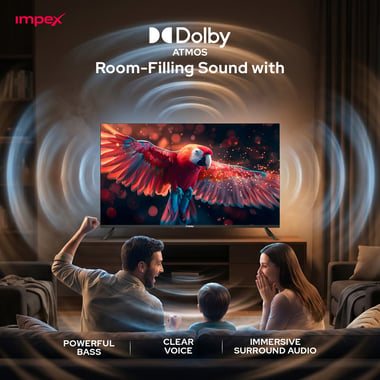 Impex 43" Smart Tv,Full Hd Qled,60 Hz,Black,Wios43q