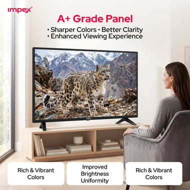 Impex 24" Smart Tv,Hd Led,,Black,Impex Gloria 24 Hd Led Tv
