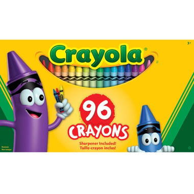 Crayola Wax Crayon,Assorted Color,96