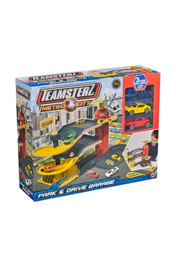 Teamsterz Vehicle & Track Set Car,3 Years And Above,Multicolor