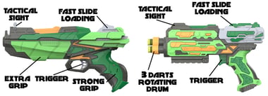 Hip Shot Dart Gun,6 Years And Above,Green