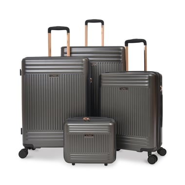 Track Luggage Set Of 4 (14"/20"/24"/28"),4 Pieces,Grey