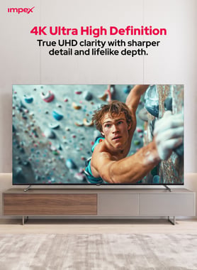 Impex 75" Smart Tv,4k Qled,,Black,75-Inch Qled Smart Google Tv