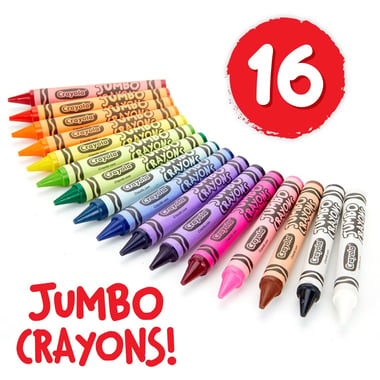 Crayola Wax Crayon,Assorted Color,16