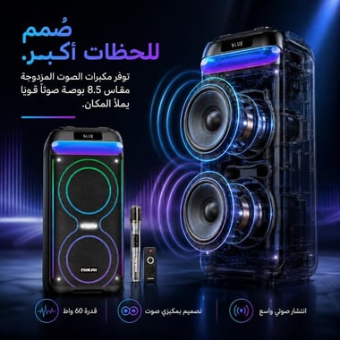 Nikai Wireless Pa System,As Per Usage,Black