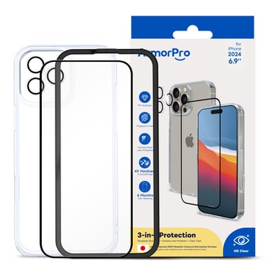 آرمربرو iPhone 16 Pro Max,غطاء خلفي للهاتف الذكي,شفاف