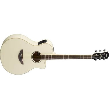 ياماها جيتار صوتي كهربائي مبتدىء, لليد اليمنى,6 Strings, للبالغين,ابيض