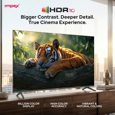 امبيكس 85 بوصة تلفزيون ذكي,دقة 4 كيه كيو ليد,60 Hz,اسود,Impex Whale OS 85" SMART QLED TV