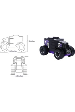 Marvel Diecast Pull-Back Model Monster Truck,3 Years And Above,Multicolor