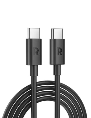 Ravpower Rp-Cb1022 Ravpower Rp-Cb1022 Type-C To Type-C Cable 2m Tpe Black Sync & Charge Cable,2.1 Cm,Black