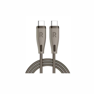 Ravpower Rp-Cb1037 Ravpower Rp-Cb1037 Nylon Braided C-C Cable 60w 1.2m Titanium Grey Sync & Charge Cable,1.2 Cm,Grey