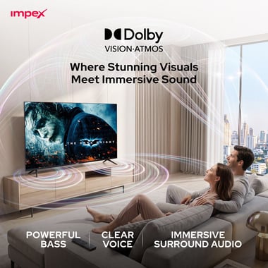 Impex 65" Smart Tv,4k Qd Mini-Led,120 Hz (Dlg),Black,65 Inch Google Tv Qd Mini Led 4k Ultra Hd Smart Tv