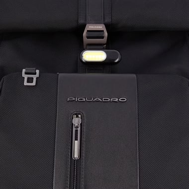 Piquadro Casual Backpack (17"),For 15.6" (Device),Unisex,Black