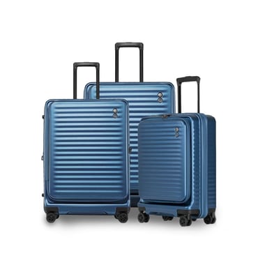 Echolac Luggage Set Of 3 (20"/24"/28"),3 Pieces,Blue