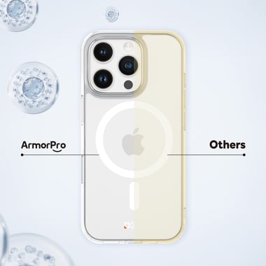 آرمربرو iPhone 16 Pro,غطاء خلفي للهاتف الذكي مع ماغ سيف,شفاف